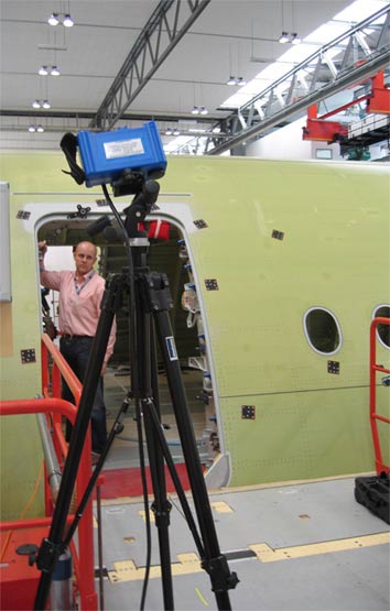 Le systme de mesure 3D portable en zone de production.